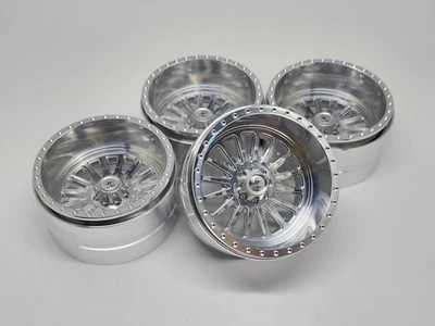 4PCS CNC Aluminum 2.6" Beadlock Wheel Rim & Center Cap for 1/10 RC Crawler - Image 1 of 4