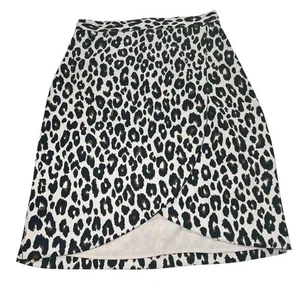 Ann Taylor Cheetah Print Faux Wrap Skirt Lines Animal Print Fall Size 6 NWT - Picture 1 of 15