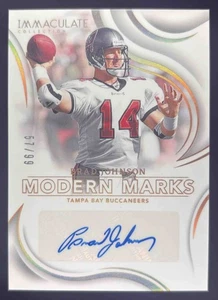 2024 Panini Immaculate Brad Johnson Modern Marks Auto /99 #23 Buccaneers - Picture 1 of 2