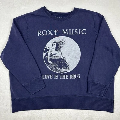 Rare VTG Roxy Music Sweatshirt /M iconic album cover 1975 Siren Love Is The Drug - Image 1 of 4