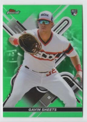 2022 TOPPS FINEST GREEN /99 Gavin Sheets Chicago White Sox #430 - Image 1 of 2