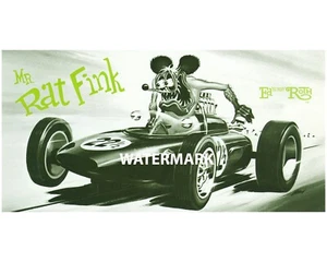REVELL RAT FINK LOTUS RACER 16 X 20 SLOT CARS  DEALER SHEET , PHOTO PRINT POSTER - Picture 1 of 6