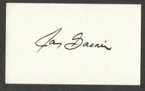 Jay Gainer 3x5 signed auto autographed index note card Rockies