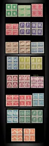 1937 Caribe edición completa en bloque de 4 SCT.340-354 C24-C29 E10-11 MI.131-153 - Imagen 1 de 1