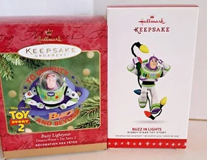 Hallmark "Buzz Lightyear: Disney's/Pixar's Toy Story 2016 & 2000 Ornaments - Picture 1 of 4