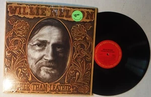 WILLIE NELSON – TOUGHER THAN LEATHER - 12” 33 RPM VINYL STEREO LP COLUMBIA 38248 - Picture 1 of 2