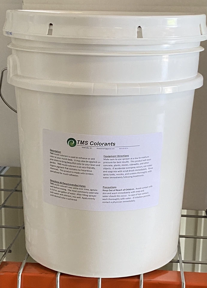 ЧЕРНЫЙ МУЛЬЧИРУЮЩИЙ КРАСИТЕЛЬ.  5 ГАЛЛОНОВ ВЕДРО И БЕСПЛАТНАЯ ДОСТАВКА - Изображение 1 из 1