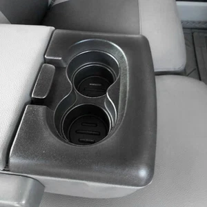 Fit For 2004-14 Ford F150 Center Console Cup Holder Armrest Cover Pad Dark Gray - Picture 1 of 13