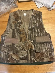 Vintage Sports A Field Hunters Vest Adult Large RealTree Camouflage Shooters H9 - Picture 1 of 9