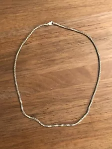 Milor 925 Sterling Silber Seil Halskette 17" Italien - Bild 1 von 6
