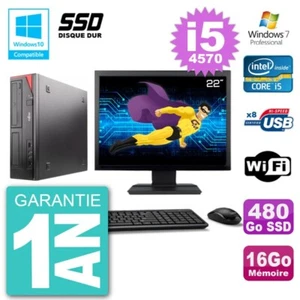 PC Fujitsu Esprimo E520 Bildschirm 22 " i5-4570 RAM 16Go SSD 480Go Dvd-Brenner - Bild 1 von 1