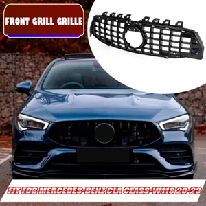 Black Grille Grill W/Star New For Mercedes Benz CLA-Class W118 CLA250 2020-2023 - Picture 1 of 12