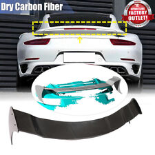 Fit for Porsche 911 991 Turbo S 2014-16 Dry Carbon Rear Boot Trunk Spoiler Wing