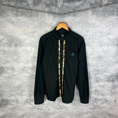 Just Cavalli Shirt Men's Size 54 Black Long Sleeve` - Image 1 of 4