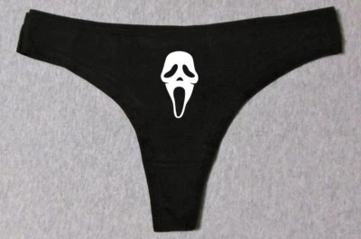 Scream Ghostface Costume Sexy Cosplay Party Glow In Dark Slut Halloween Thong - Image 1 of 2