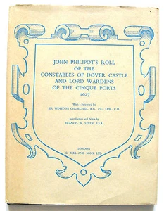 JOHN PHILIPOT'S ROLL 1627 Dover Castle Lord Warden Cinque Ports HB DJ VGC+ Kent - Foto 1 di 6