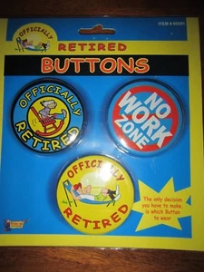 BRAND NEW!SET of 3 PIN OFFICIALLY RETIRED BUTTONS - Picture 1 of 2