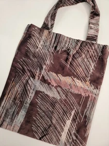 Handgefertigte individuelle Beuteltasche Vintage Velours Stoff Handtasche Hipster Boho Erdtöne - Bild 1 von 13