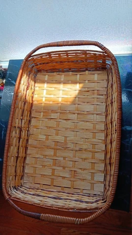 Vintage Wicker Serving Basket Cover