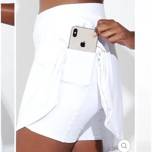 Dona Jo White Birdie Skirt Skort Size 1 Small NWT New Golf Tennis Athletic - Picture 1 of 8