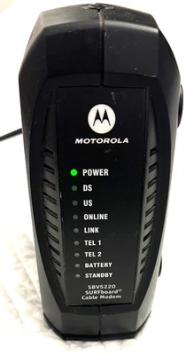 Motorola SURFboard SBV5220 Cable Modem DOCSIS 3.0 High-Speed Wifi w/Power Cord - Image 1 of 4