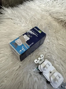 Interruptor combinado de palanca de grado comercial blanco Leviton 05224-2WS 15A 120/277V - Imagen 1 de 5