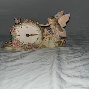 Vintage Ceramic Hand Painted Fair Clock NOT SURE IF THE CLOCK WORKS - Picture 1 of 4