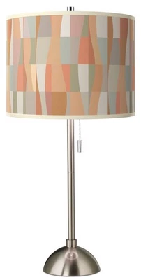 Sedona Giclee Brushed Nickel Table Lamp Foto 1 de 4