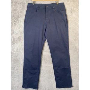 FootJoy Men 1857 Sueded Cotton Twill 5 pocket Stretch Golf Pants Blue W38 L31 - Picture 1 of 7