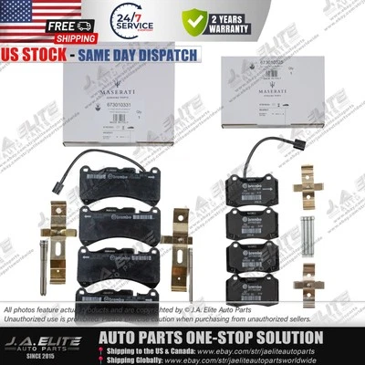Pastillas de freno delanteras traseras originales para Maserati Ghibli Quattroporte, 6 y 4 pistones Foto 1 de 4