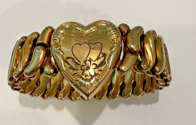PULSERA CORAZÓN DULCE RELLENO ORO SPEIDEL PHOENIX VINTAGE Foto 1 de 4