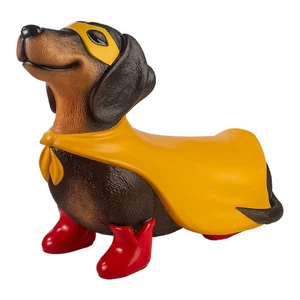 2025 Halloween Aufblasbare Figur Superheld Dackel Wiener Hund Statue mit Licht - Picture 1 of 9