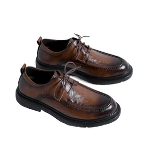 Herren Hochzeit Elegant Schuhe Langlebig Bequem Formell Original Oxford Leder Schuhe - Bild 1 von 12