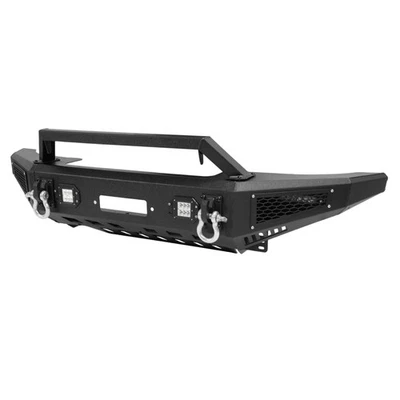 Para-choque dianteiro off-road aço com placa de guincho e luzes para Toyota FJ Cruiser 07-14 - Imagem 1 de 4
