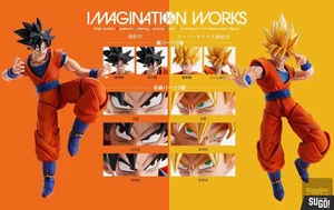 USA BANDAI Imagination Works Dragonball Z SS Son Goku Action Figure - Picture 1 of 5