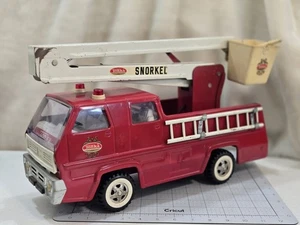 Vintage 1970's Tonka Snorkal Fire Truck Pressed Steel 13200 Aerial Ladder Pumper - Picture 1 of 24