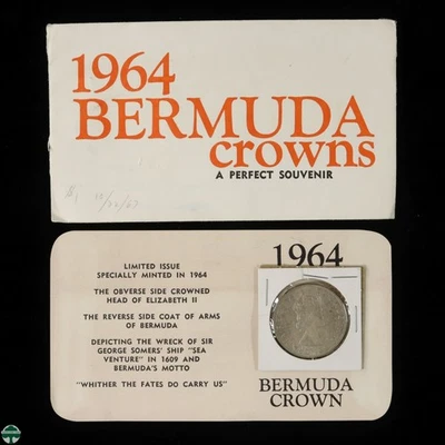 Bermuda One Crown 1964 plata - 36,1 mm 22,62 gramos - con embalaje Foto 1 de 4