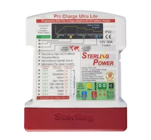 Cargador de batería marina Sterling Pro Charge Ultra LITE LPCU1230 12V 30A 2022 - Imagen 1 de 1