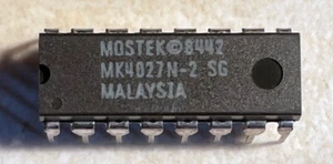 Mostek MK4027N-2 4027 - 4,096 x 1 Dynamic RAM  - NOS - Picture 1 of 1