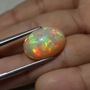 9.2 Carat 18.2x13.3 MM Natural AAA Rainbow Flashy Fire Ethiopian Opal Oval Shape - Picture 1 of 11