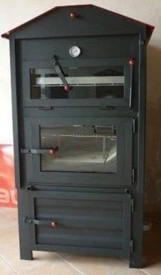 FORNO A LEGNA A COTTURA INDIRETTA CAMERA IN REFRATTARIO 81 X 103 - Bild 1 von 4