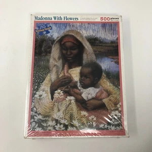 Puzzle vintage MADONNA CON FIORI 500 pezzi SIGILLATO - Foto 1 di 4
