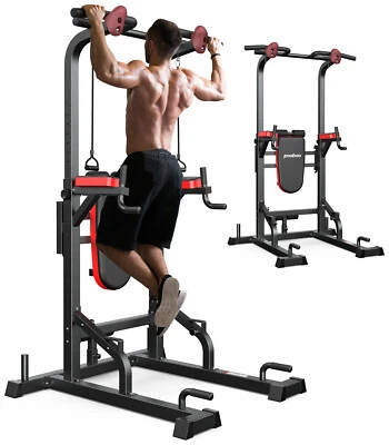 Adjustable Body Champ with Incline Bench Power Tower Dip Station Pull up Bar - Image 1 of 4