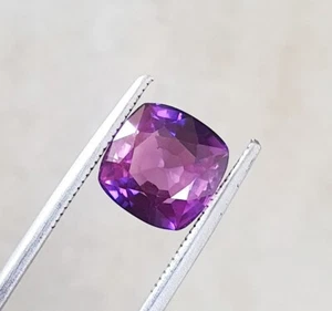 5.69 Ct Flawless Ceylon Bi Color Sapphire Lab Grown Cushion Cut Loose Gemstone - Picture 1 of 9