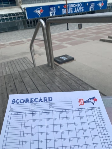 Miguel Cabrera 500th Home Run score sheet 8/22/2021 Blue Jays Tigers NOT ticket Cover