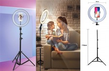 Luce anello 26cm supporto treppiedi LED SMD Dimmerabile Telecamera Cavalletto