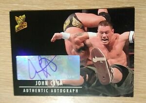 2007 Topps ACTION WWE John Cena Auto Autograph Card