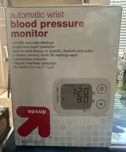 Up & Up At-Home Reading One Touch Automatic Wrist Blood Pressure Monitor 48-541 - Picture 1 of 1