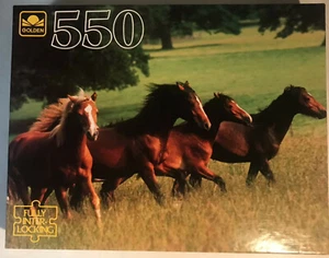 Golden - "Running Horses" - 550 Piece Jigsaw Puzzle - Brand New - Sealed - Picture 1 of 1