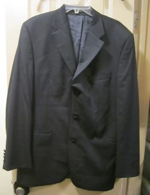 TALLA 42L ALFANI MACYS HOMBRE NEGRO ESMOQUIN TRAJE CHAQUETA BLAZER, TRES BOTONES, GUC Foto 1 de 4
